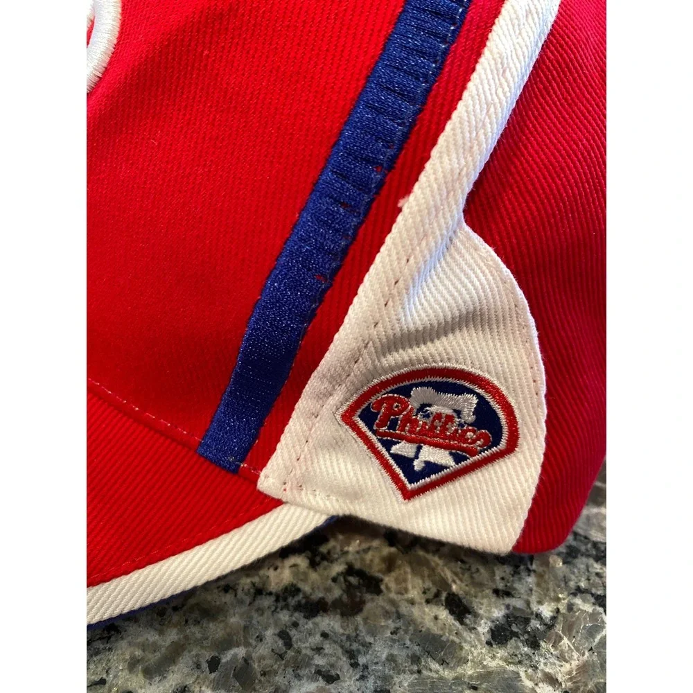 Philadelphia Phillies MLB Baseball Hat Red Blue White Adjustable Cotton Cap‎